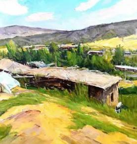 The artistic characteristics and appreciation of a local oil painting artist